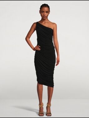 Norma Kamali Black Diana Gown Large